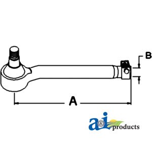 UJD00868    Tie Rod---Left---Replaces AL168701